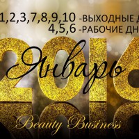 График работы компании "Бьюти Бизнес" в новогодние праздники! - Beauty Business - Выбор профессионалов!