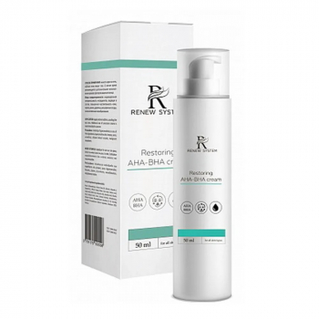 Restoring AHA-BHA Cream Renew System | Восстанавливающий крем с AHA- и BHA-кислотами, 50ml - Beauty Business - Выбор профессионалов!